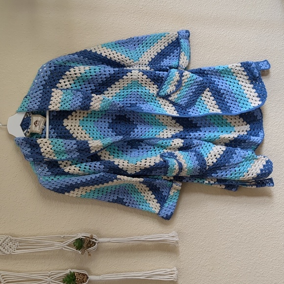 Chasing Unicorns Short Blue Cardigan One Size - Picture 7 of 17